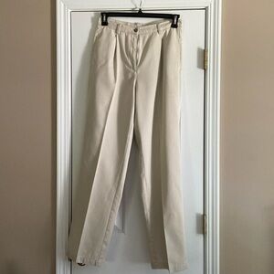 Liz Claiborne Kylie Cream Beige Lizsport Wrinkle Free Trousers Pants